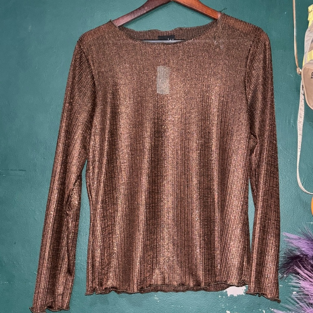 Sheer long sleeve